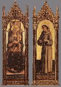 CRIVELLI, Carlo, Madonna and Child; St Francis of Assisi dfg